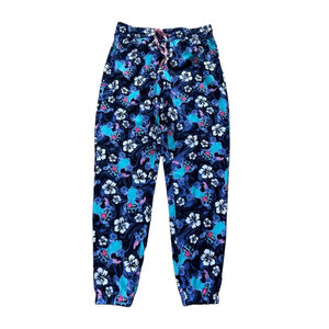 Disney Stitch Pajama Pants Small Blue and Pink